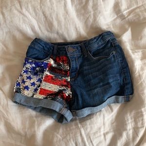 girls jean shorts